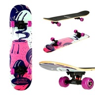 Klasický drevený doskový skateboard PRE DIEVČATÁ