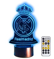 REAL MADRID 3D LED NOČNÁ LAMPA DARČEK + DIAĽKOVÉ REAL MADRID 3D LED NOČNÁ LAMPA DARČEK + DIAĽKOVÉ
