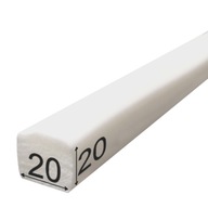 Obdĺžnikové tesnenie zo silikónovej peny 20x20mm Obdĺžnikové tesnenie zo silikónovej peny 20x20mm