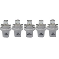 LED žiarovka T5 R5, objímka b8,5d w1,2w 12v biela x 5 LED žiarovka T5 R5, objímka b8,5d w1,2w 12v biela x 5