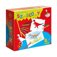 ŠABLONY DINOSAUROV 8 NÁVRHOV ceruzky BLOK ALEXANDER ŠABLONY DINOSAUROV 8 NÁVRHOV ceruzky BLOK ALEXANDER