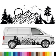 NÁLEPKA Grafika na karavan a karavan HORSKÝ LES 45x132 NÁLEPKA Grafika na karavan a karavan HORSKÝ LES 45x132