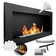Závesný biokrb 90x40 cm matná čierna + zadarmo Závesný biokrb 90x40 cm matná čierna + zadarmo