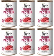 Brit Mono Protein Beef 6 plechoviek 400 g