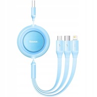 Kábel microUSB USB na USB-C pre iPhone 3v1 Baseus Kábel microUSB USB na USB-C pre iPhone 3v1 Baseus