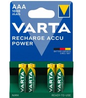 4x BATÉRIE (NiMH) VARTA R3AAA 1000mAh 4x BATÉRIE (NiMH) VARTA R3AAA 1000mAh