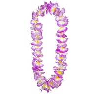SUPER Hawaiian Flowers Violet OLULU 52412F s ružovou