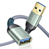 Sada 2 3-metrových predlžovacích káblov USB 3.0 samec-female