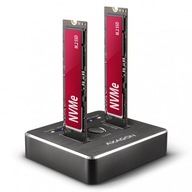 Dokovacia stanica USB-C 3.2 Gen2 2x M.2 NVMe SSD Dokovacia stanica USB-C 3.2 Gen2 2x M.2 NVMe SSD