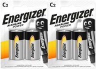 4x ALKALICKÝ BATERIE ENERGIZER R14 LR14 C 1,5V