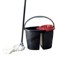 Sada BAMA: vedierko so žmýkačom 18L + mop + palica Sada BAMA: vedierko so žmýkačom 18L + mop + palica