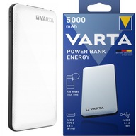 VARTA POWERBANK 5000 mAh BIELA ​​2X USB-A + 1X USB-C