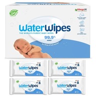 Utierky WaterWipes pre dojčatá a deti, vlhčená voda, 4 balenia. x 60 ks