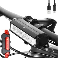 LED CYKLISTICKÁ LAMPA PREDNÁ VÝKONNÁ + ZADNÁ LED CYKLISTICKÁ LAMPA PREDNÁ VÝKONNÁ + ZADNÁ