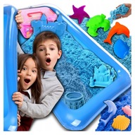Kinetic Sand 3KG Sandbox Pool Forms Set XXL Super Plastic Kinetic Sand 3KG Sandbox Pool Forms Set XXL Super Plastic