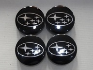 4x Emblémy pre SUBARU 56 mm ráfiky, čierne 4x Emblémy pre SUBARU 56 mm ráfiky, čierne