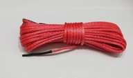 Syntetické lano na navijak 6mm 15m červené