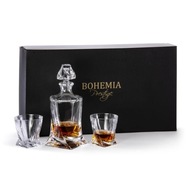 BOHEMIA QUADRO whisky set 7 el karaf + 6 pohárov BOHEMIA QUADRO whisky set 7 el karaf + 6 pohárov