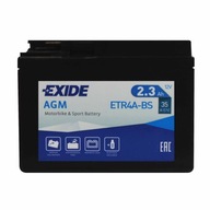 EXIDE ETR4A-BS / YTR4A-BS 12V 2,3Ah 35A P+ EXIDE ETR4A-BS / YTR4A-BS 12V 2,3Ah 35A P+