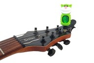 Gitarová basová ladička ukulele husle v tvare mačky