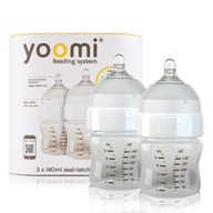 Fľaša na kŕmenie YOOMI biela 140ml SET 2 ks Fľaša na kŕmenie YOOMI biela 140ml SET 2 ks