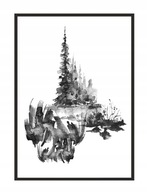 OBRAZOVÝ PLAGÁT V RÁME 33x43 cm Akvarel P1672 OBRAZOVÝ PLAGÁT V RÁME 33x43 cm Akvarel P1672