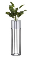 Moderný stojan na kvety s krytom 70 cm LOFT Vyrobený z kovu, stojan na rastliny