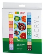 Akrylová farba 12ml 24 farieb HAPPY COLOR