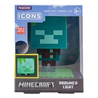 Ikona lampy Minecraft Zombie - utopenec / Minecraft Ikona lampy Minecraft Zombie - utopenec / Minecraft