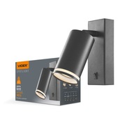 NÁSTENNÁ LAMPA čierna s popruhom, nastaviteľným módnym dizajnom, masívna 15 cm GU10 NÁSTENNÁ LAMPA čierna s popruhom, nastaviteľným módnym dizajnom, masívna 15 cm GU10