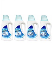 OXY BEZ ŠKVRNOV NA BIELY TEKUTÝ Odstraňovač škvŕn pre BIELE 4 x 1,5 l OXY BEZ ŠKVRNOV NA BIELY TEKUTÝ Odstraňovač škvŕn pre BIELE 4 x 1,5 l