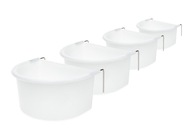 Half -round Feeders biele 7. 9. 11. 2011 cm Half -round Feeders biele 7. 9. 11. 2011 cm