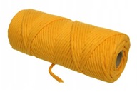 Macrame bavlnená šnúra 5mm 100m žltá Macrame bavlnená šnúra 5mm 100m žltá