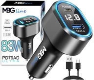 Rýchla USB C PD 65W autonabíjačka + QC3.0 Rýchla USB C PD 65W autonabíjačka + QC3.0