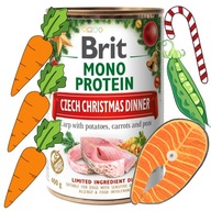 Brit Mono Protein Karp Mokré krmivo pre psov 6 x 400 g Vianočná edícia