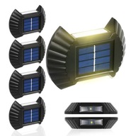 SOLÁRNE LED ZÁHRADNÉ LAMPY NA SCHODY, TERASU, 4 KS SOLÁRNE LED ZÁHRADNÉ LAMPY NA SCHODY, TERASU, 4 KS