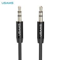USAMS Audio jack adaptér 3,5 m - 3,5 m 1 m čierna/čierna YP101 (YP-01) USAMS Audio jack adaptér 3,5 m - 3,5 m 1 m čierna/čierna YP101 (YP-01)