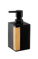 NAOMI dávkovač mydla do kúpeľne 300ml čierny so štvorcovým bambusom NAOMI dávkovač mydla do kúpeľne 300ml čierny so štvorcovým bambusom