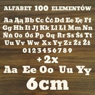 Abeceda drevené písmená preglejka SET 100 EL Abeceda drevené písmená preglejka SET 100 EL