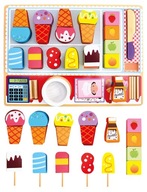 Drevená súprava Montessori zmrzlina