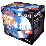 Maxell Music XL-II AUDIO CD-RW 80 min 10 ks Maxell Music XL-II AUDIO CD-RW 80 min 10 ks