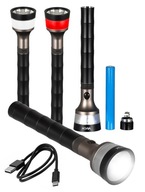 Taktická LED baterka Searchlight USB C Magnet Obušok Taktická LED baterka Searchlight USB C Magnet Obušok