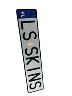 POĽSKO tabuľka pre registračné rámy / HOLOGRAM POĽSKO tabuľka pre registračné rámy / HOLOGRAM