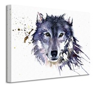 Obraz na plátne Sarah Stokes Snow Wolf 40x30 cm