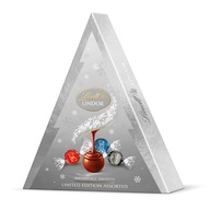 Lindt LINDOR Pralinky Vianočné čokolády strieborné Vianočný stromček Rozmanité 125g Lindt LINDOR Pralinky Vianočné čokolády strieborné Vianočný stromček Rozmanité 125g