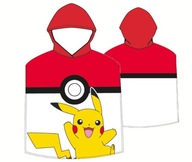 Pončo Pončo uterák POKEMON PIKACHU pre deti 50x115 kapucňa Pončo Pončo uterák POKEMON PIKACHU pre deti 50x115 kapucňa