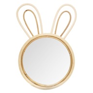 Okrúhle nástenné zrkadlo králik