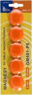 Magnety na tabuľu oranžové Tetis Magnety na tabuľu oranžové Tetis