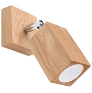 MODERNÉ nástenné svietidlo KEKE dub WOOD GU10 SOLLUX MODERNÉ nástenné svietidlo KEKE dub WOOD GU10 SOLLUX