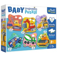 44004 KOCKY BABY PUZZLE PROGRESSIVE VOZIDLA 44004 KOCKY BABY PUZZLE PROGRESSIVE VOZIDLA